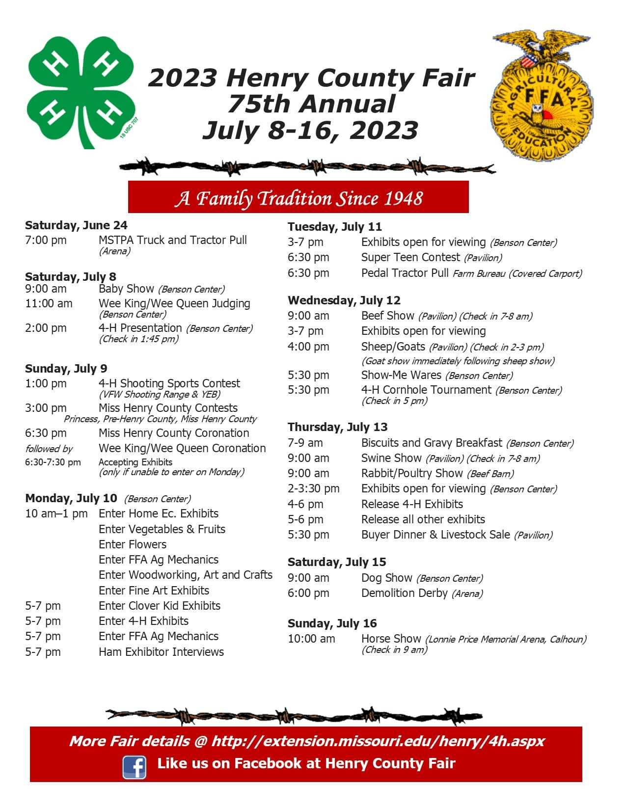 Henry County Fair Schedule Released | 104.9 The Bizz