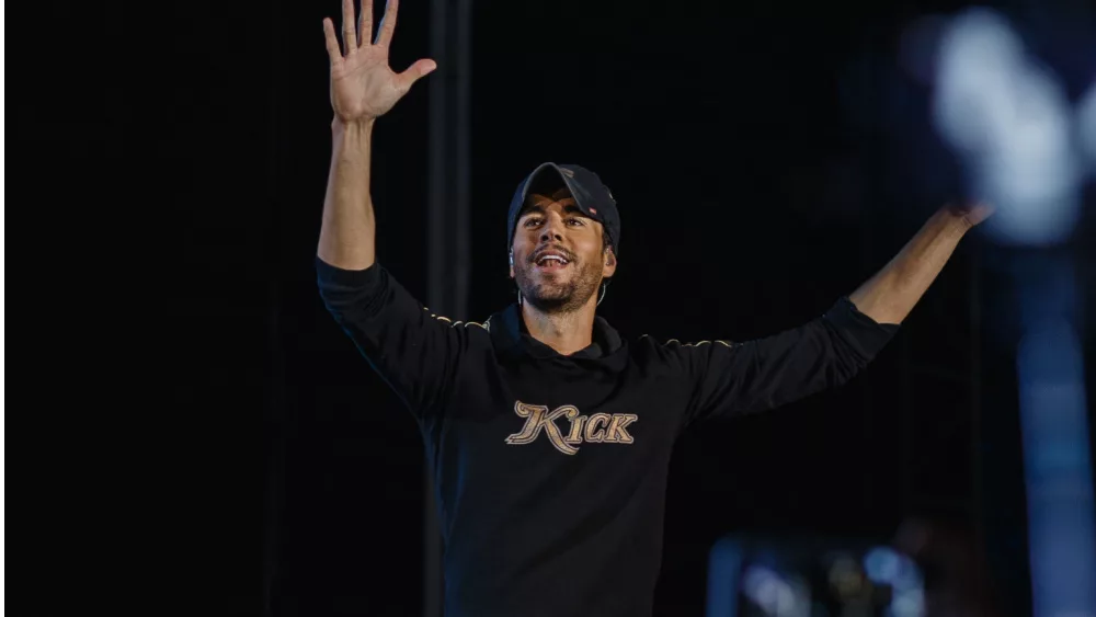 Enrique Iglesias concert at the Olympic Stadium^ KIEV^ UKRAINE - SEPTEMBER 30^ 2018