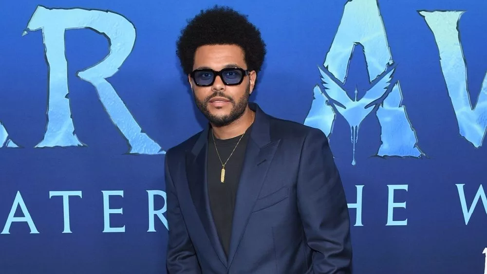 The Weeknd arrives for the ‘Avatar The Way of Water’ Hollywood Premiere on December 12^ 2022 in Hollywood^ CA