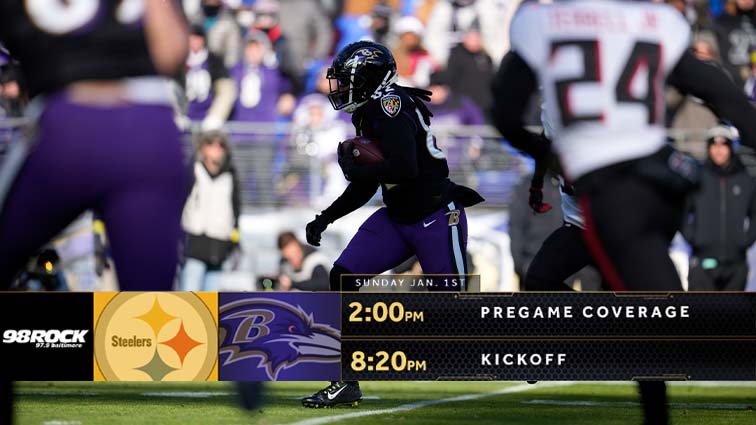 Steelers at Ravens on 98 Rock – 98 Rock Online