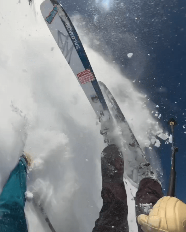 WATCH: Incredible video shows skier caught in avalanche | 98 Rock Online