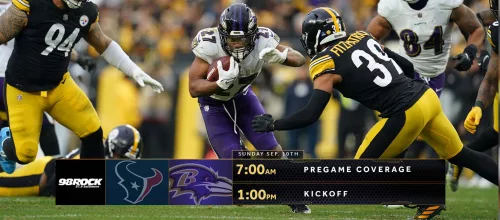 Steelers at Ravens on 98 Rock – 98 Rock Online