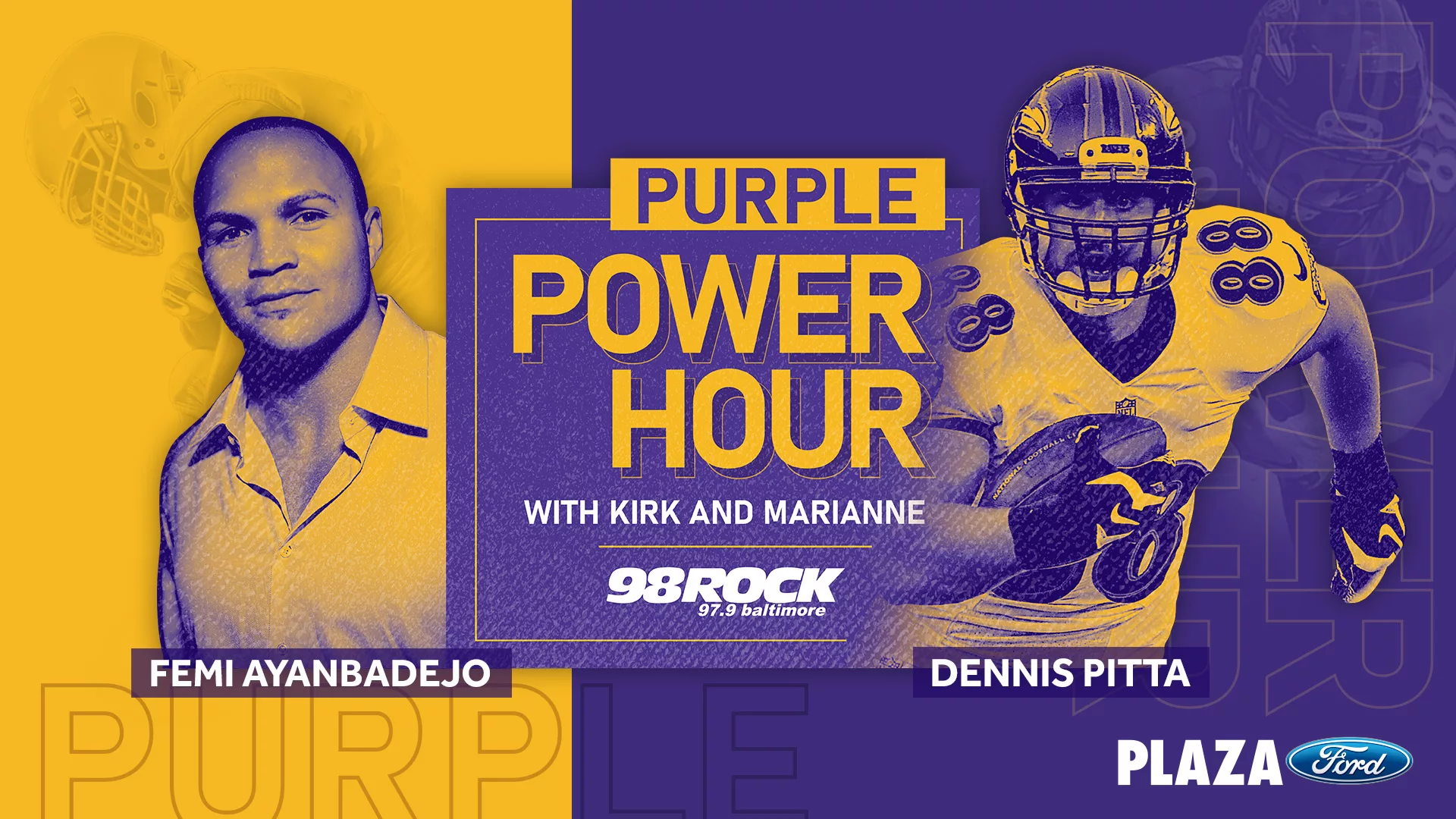 Purple Power Hour with Femi Ayanbedejo & Dennis Pitta