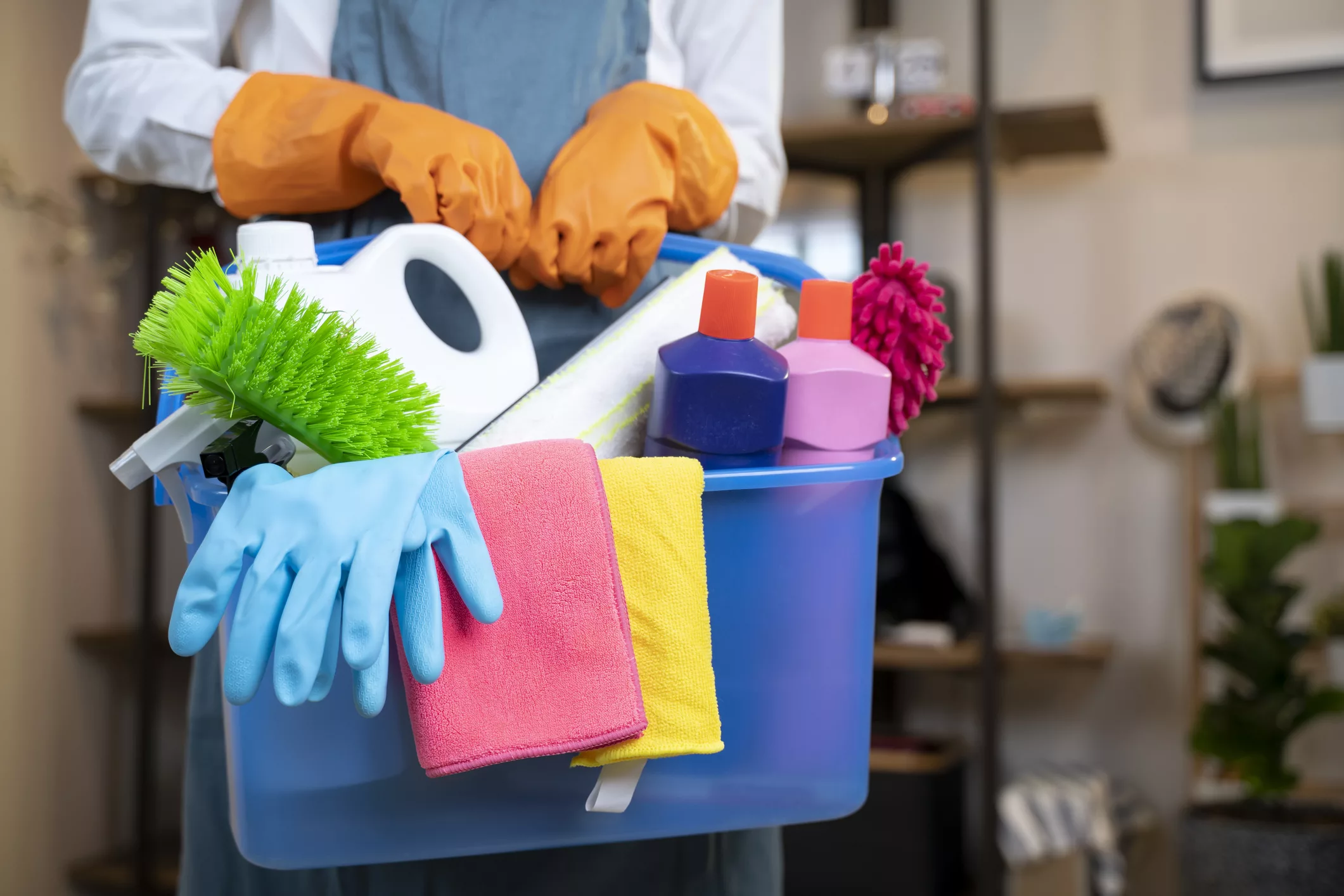 woman-holding-cleaning-products