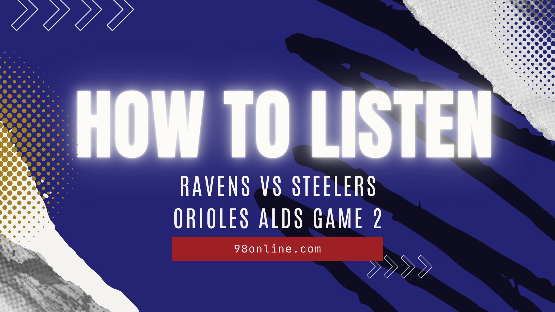 How to Watch, Listen and Live Stream Ravens vs. Steelers