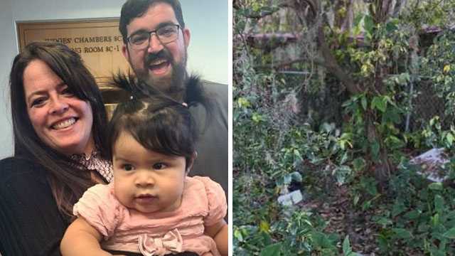 Couple adopts baby found abandoned in woods behind Florida home | 98 Rock  Online