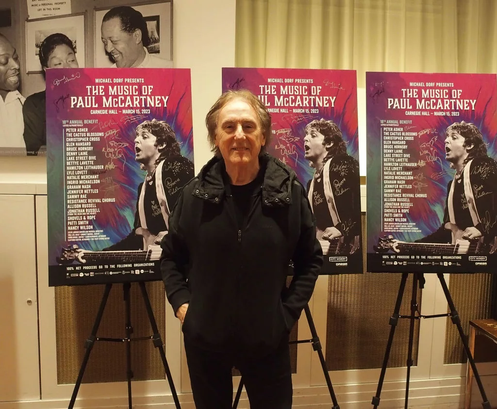 NEW YORK, NY - MARCH 15: Musician Denny Laine attends The Music Of Paul McCartney at Carnegie Hall on March 15, 2023 in New York City. (Photo by Bobby Bank/Getty Images)