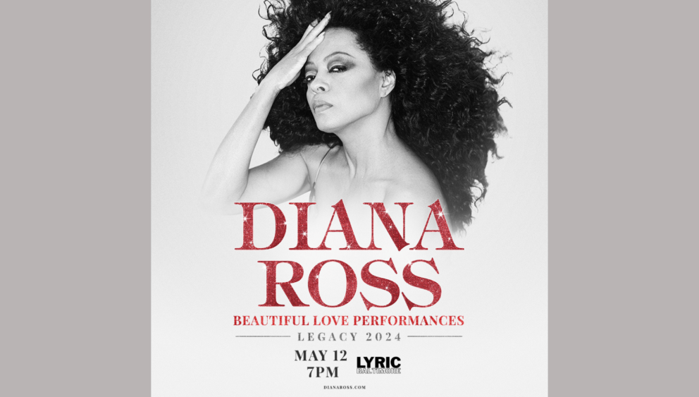 Legendary singer and actress DIANA ROSS will be performing her hits on her ‘Beautiful Love Performances: Legacy 2024 Tour’ to the LYRIC on Sunday, May 12 at 7pm. Tickets go on sale this Friday, March 8, 2024, at Ticketmaster.com and at the Lyric Box Office. In 1993, Ross earned a Guinness World Record for having more hits than any other female artist on the charts with a career total of over 75 hit singles. Aside from the numerous awards Ross has won, she has also been inducted into the Rock & Roll Hall of Fame and the Songwriters Hall of Fame.