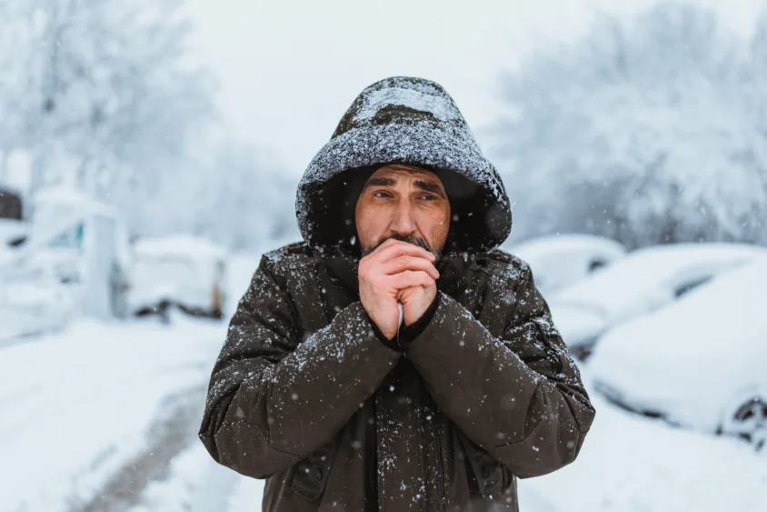 portrait-shot-of-the-caucasian-good-looking-mature-man-in-casual-style-is-freezing-on-the-cold-winter-day-while-standing-in-the-center-city