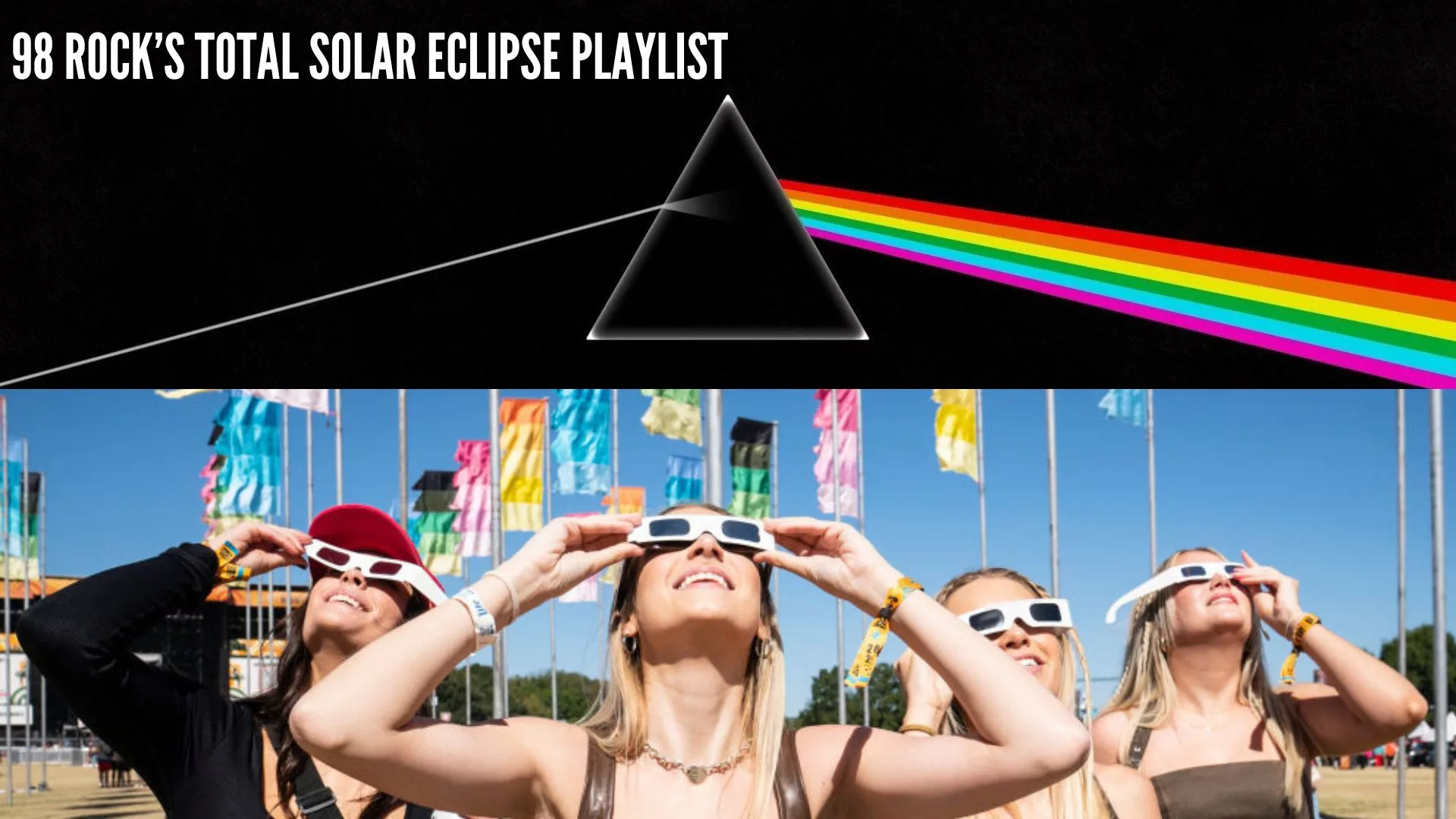 AUSTIN, TEXAS - OCTOBER 14: Festival goers watch the solar eclipse during 2023 Austin City Limits Music Festival at Zilker Park on October 14, 2023 in Austin, Texas. (Photo by Erika Goldring/FilmMagic)