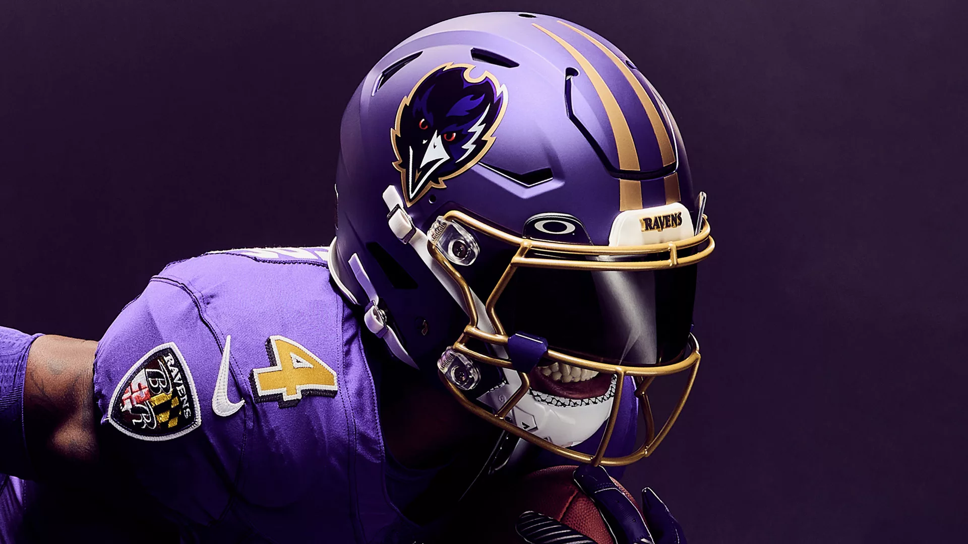 Purple Rising: Ravens unveil alternate helmet ahead of 2024 season | 98 ...