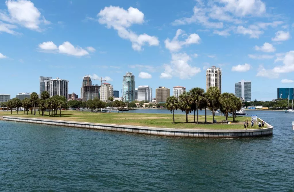 the-mooring-field-and-skyline-view-at-the-harbor-entrance-to-st-petersburg-florida