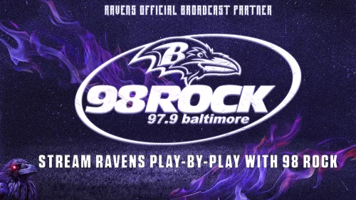 How to listen and stream Baltimore Ravens vs Buffalo Bills AFC Divisional Game with 98 rock, flagship station of the Baltimore Ravens