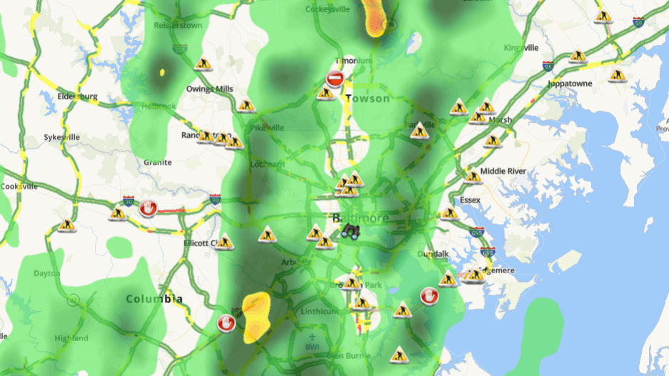 BALTIMORE -- A tornado watch has been issued until 2 p.m. Friday for most of Maryland, including the Eastern Shore. The watch was canceled around 9:15 a.m. for areas south and west of D.C.