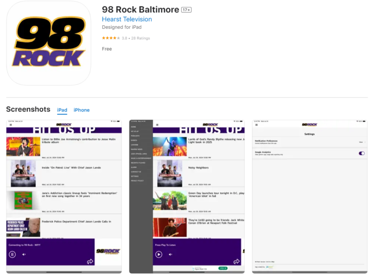 Info | 98 Rock Online