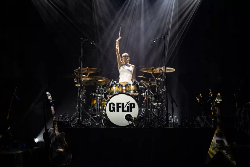 LONDON, ENGLAND - JANUARY 26: G Flip performs at KOKO on January 26, 2024 in London, England. (Photo by Lorne Thomson/Redferns)