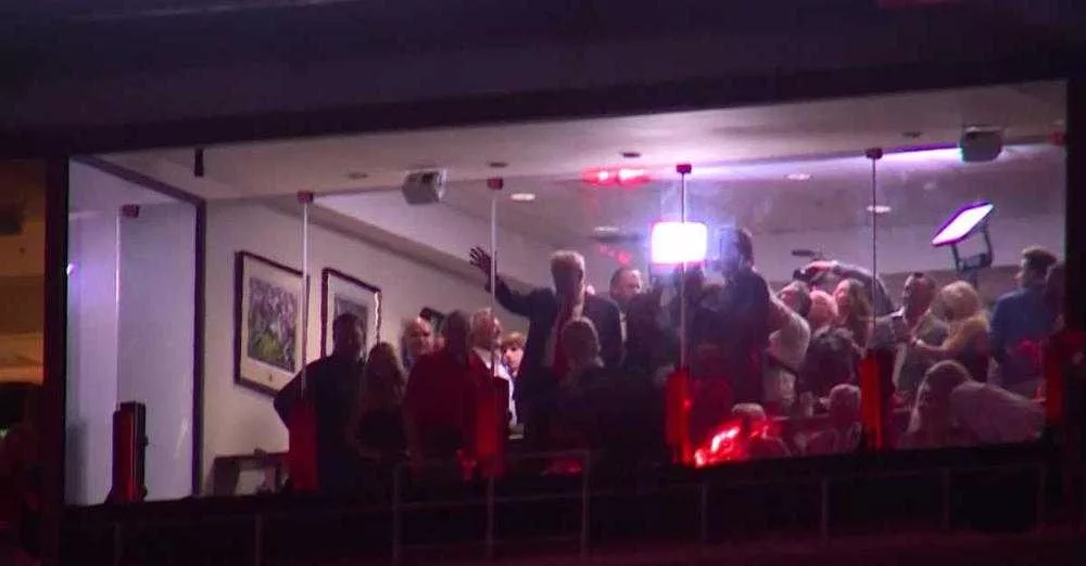 WATCH Donald Trump waves to crowd at game 98 Rock Online