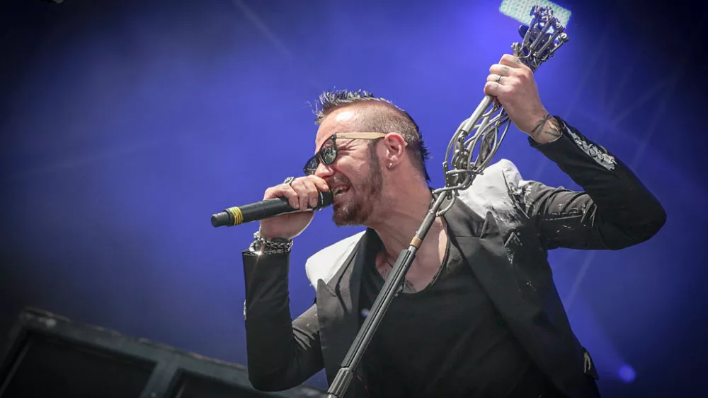 MONTREAL, QC - AUGUST 07: Adam Gontier performs with Saint Asonia on Day 2 of the Heavy Montreal Festival at Parc Jean-Drapeau on August 7, 2016 in Montreal, Canada. (Photo by Mark Horton/WireImage)