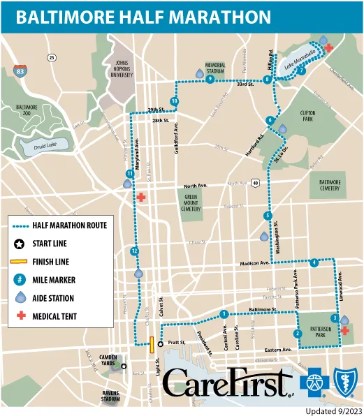 half marathon course