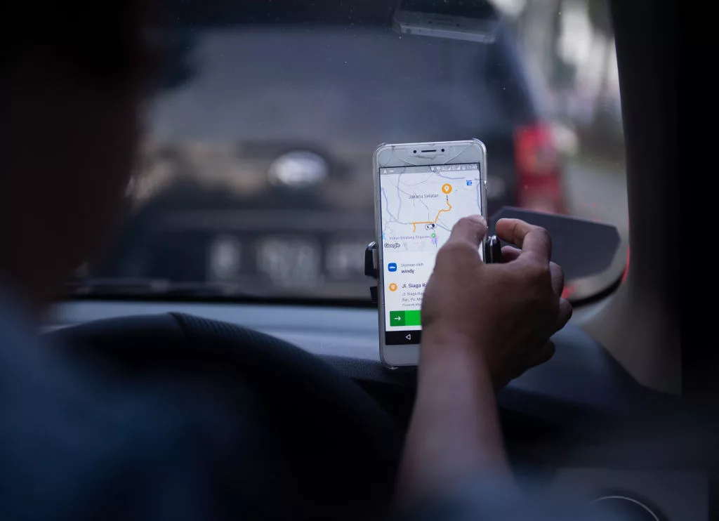 an-on-line-taxi-driver-seen-using-gps-navigate-which-was