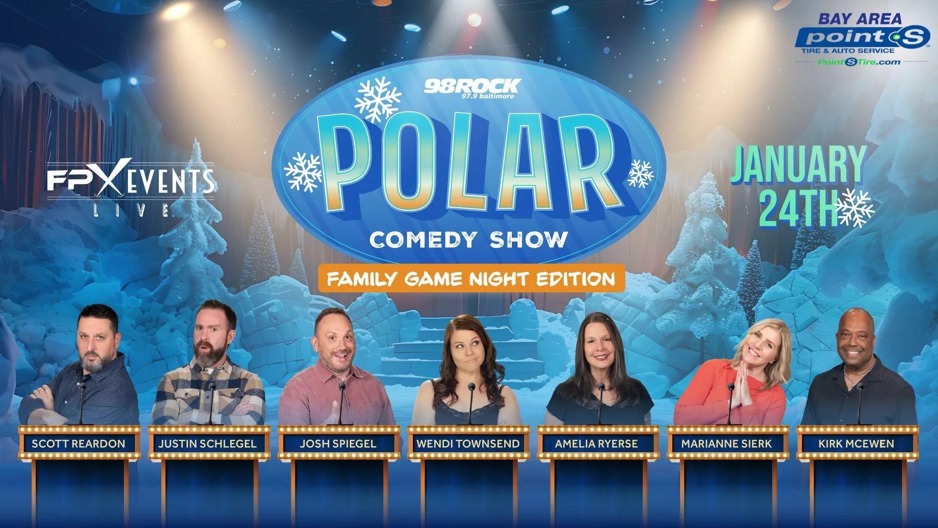 98 ROCK’S POLAR COMEDY SHOW: THE FAMILY GAME NIGHT EDITION! CLICK HERE TO BUY TICKETS FOR 98 ROCK'S POLAR COMEDY SHOW Our beloved comedy show is back and better than ever in 2025 as we switch things up with JSS versus the Boom Boom Room in a night of fun and games! Think Family Feud, Pictionary, and so much more....