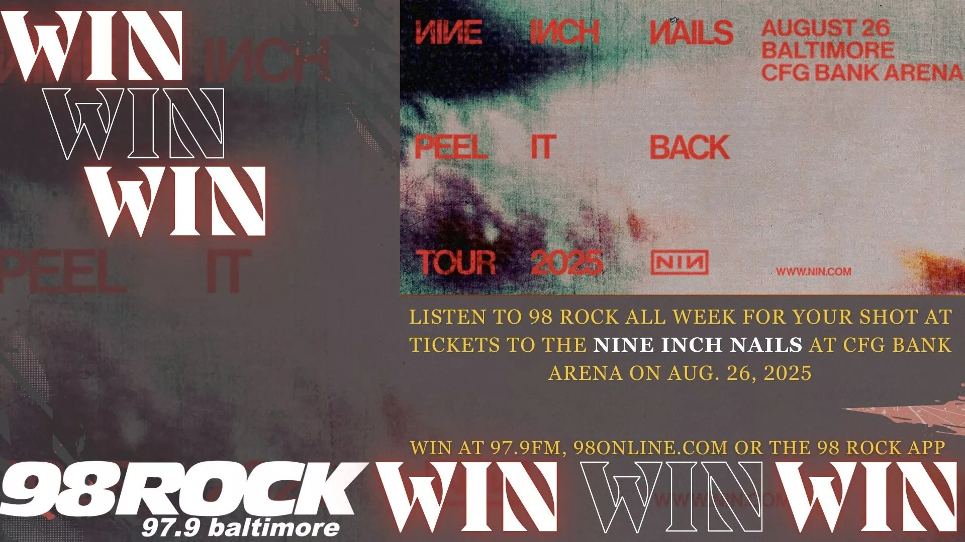 win tickets to nine inch nails