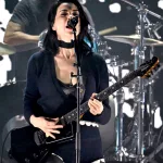 FIREAID Benefit Concert For California Fire Relief - Kia Forum: St. Vincent performs with Nirvana band members onstage during the FIREAID Benefit Concert (Photo by Scott Dudelson/Getty Images for FIREAID)