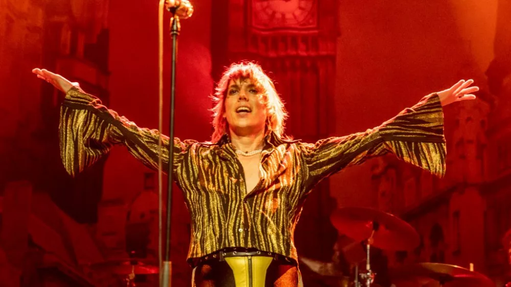 British rock band The Struts led by English singer Luke Spiller performs in concert at the Fabrique in Milan. Milan (Italy), October 21st 2024 (Photo by Elena Di Vincenzo/Archivio Elena Di Vincenzo/Mondadori Portfolio via Getty Images)