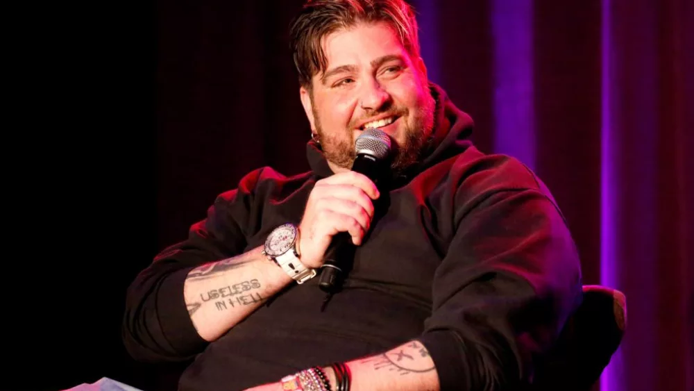 SAN FRANCISCO, CA - JUNE 04: Comedian Big Jay Oakerson performs onstage at Room 415 Comedy Club during Colossal Clusterfest at Civic Center Plaza and The Bill Graham Civic Auditorium on June 4, 2017 in San Francisco, California.