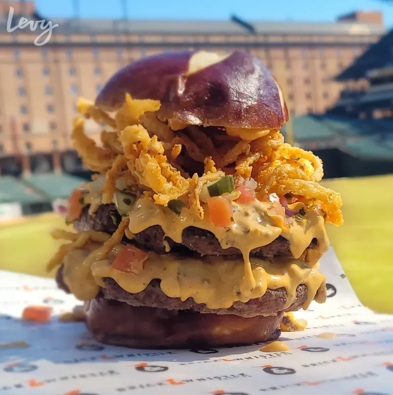 Baltimore Orioles -- The Warehouse Burger (Image Credit: @levy.restaurants)