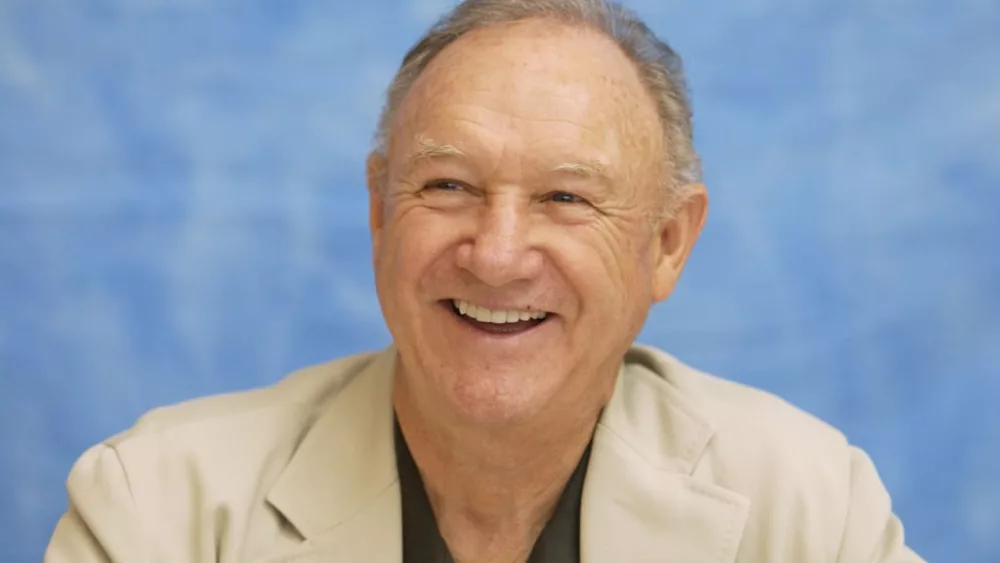 Gene Hackman during Runaway Jury Press Conference with Dustin Hoffman, Gene Hackman, John Cusack and Rachel Weisz at Wyndham Hotel in New Orleans, Louisiana, United States. (Photo by Vera Anderson/WireImage)