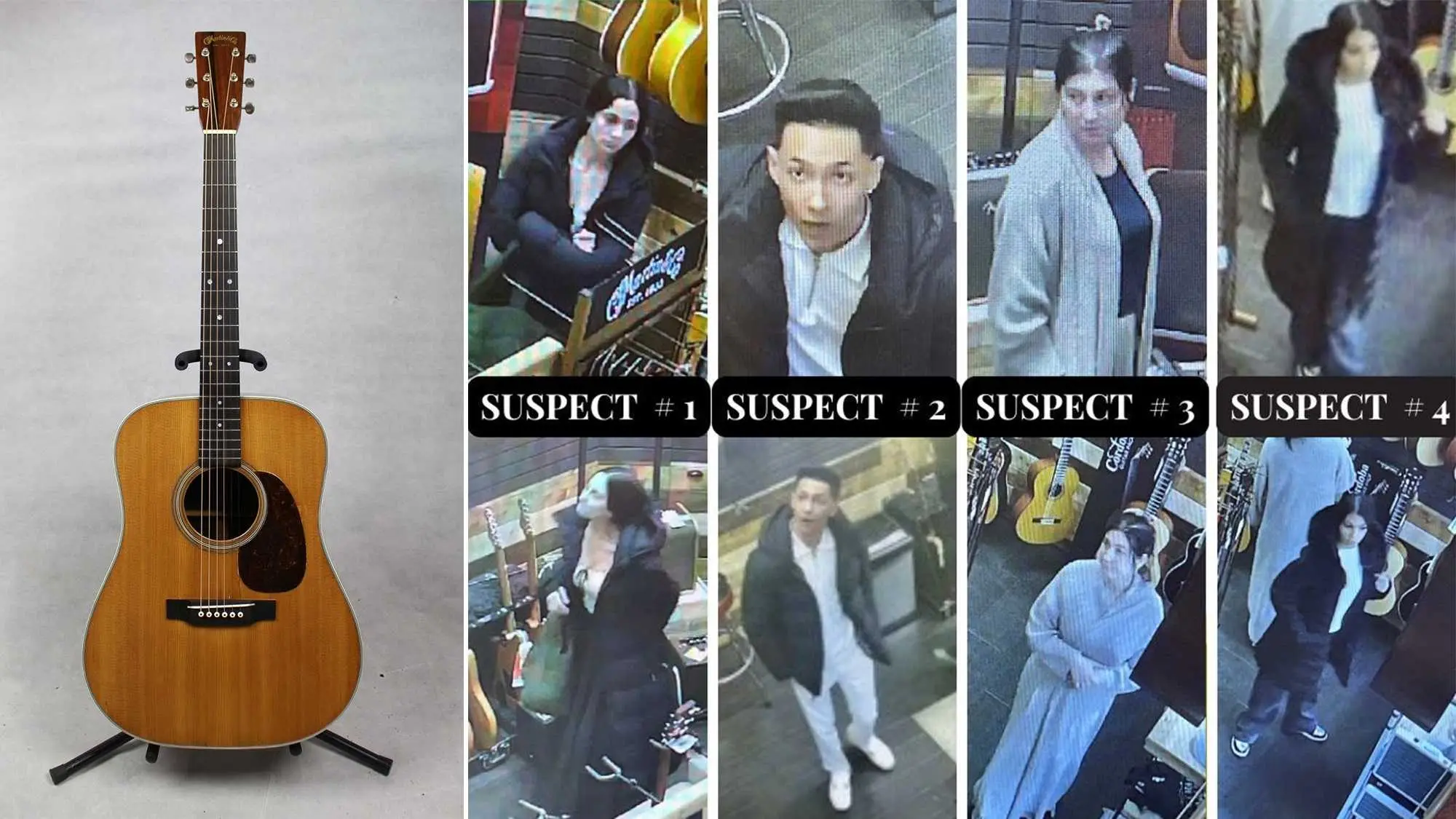 Vintage acoustic guitar worth $15K stolen from Bel Air music store | 98 ...