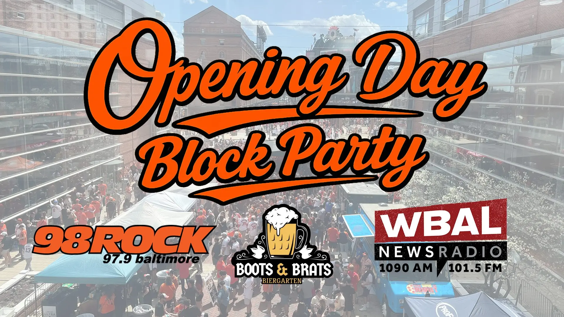 Opening Day Block Party at the Boots & Brats Biergarten at the