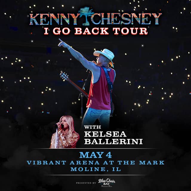 KENNY CHESNEY and KELSEA BALLERINI in Moline Country 94.9 FM 95