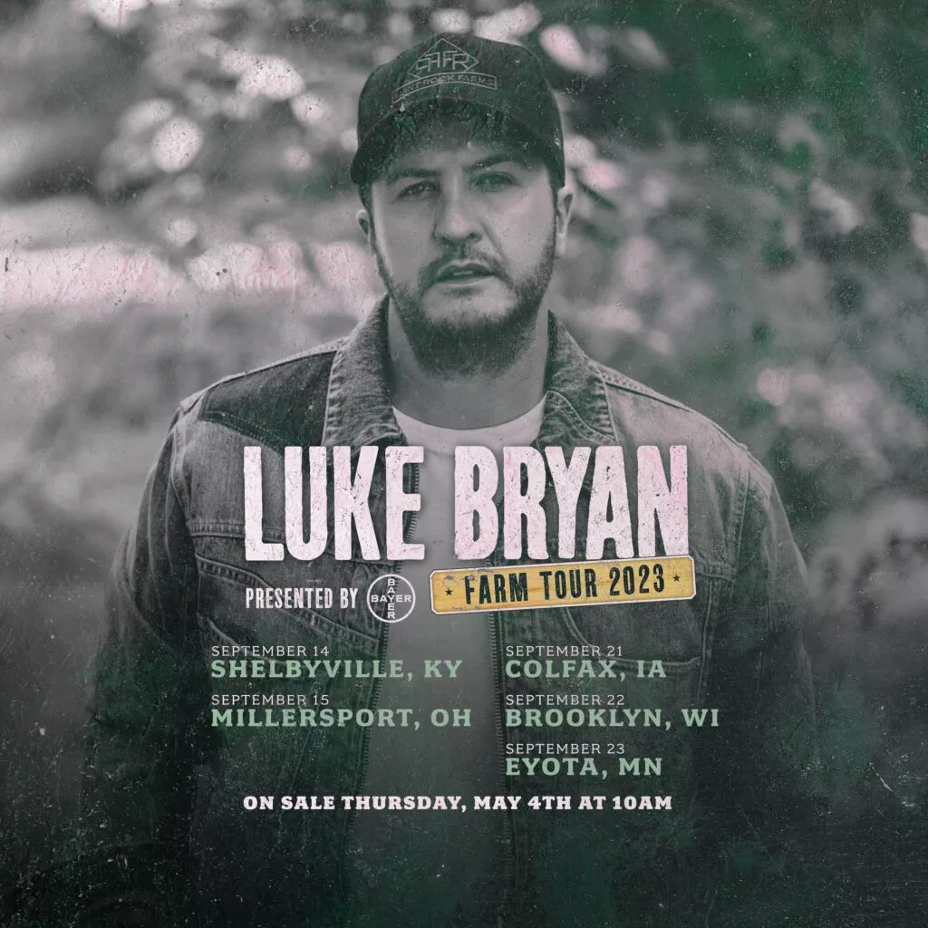 LUKE BRYAN’s Farm Tour 2023 in Colfax Country 94.9 FM 95