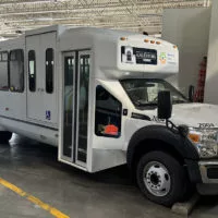 Galesburg will purchase five 22-passenger super medium-duty buses^ similar to the one pictured above^ from Midwest Transit Equipment utilizing IDOT’s Consolidated Vehicle Procurement Program.