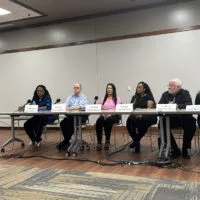 Candidates for Knox County Board^ Knox County Coroner and Knox County State's Attorney participated in a Candidate Forum on Monday^ Sept. 23 in the community room at the Galesburg Public Library.