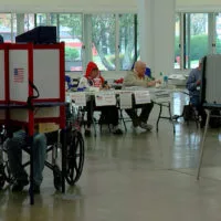 Voters cast their ballots in Springfield on Tuesday.