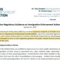 The Illinois State Board of Education is advising local school officials to be prepared in the event federal immigration officials try to take enforcement actions on school grounds. (Highlights added)