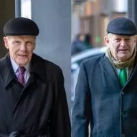 Michael Madigan and Mike McClain are pictured exiting the Dirksen Federal Courthouse the week of Jan. 27. A jury on Wednesday found Madigan guilty on 10 of 23 public corruption counts and not guilty on seven other counts. The jury deadlocked on six counts^ all of which pertained to McClain.