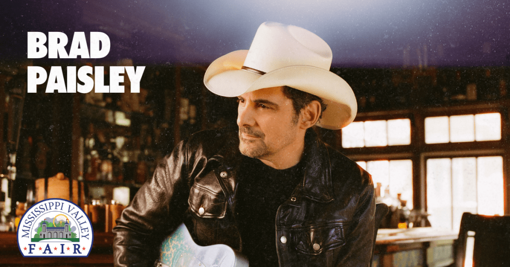 BRAD PAISLEY at the Mississippi Valley Fair – Country 94.9 FM 95