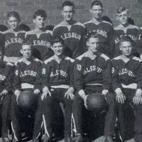 1931 Galesburg High School Red Devils basketball team photo – the squad that ended an 18-year state tournament drought and finished runner-up in Illinois.