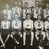 1934 Corpus Christi Galesburg state basketball championship team portrait