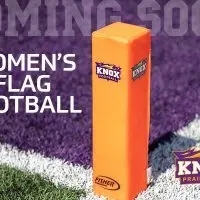 Knox College announces women's flag football as a new varsity sport.