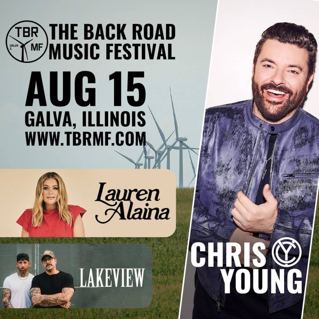 CHRIS YOUNG, LAUREN ALAINA, and LAKEVIEW at The Back Road Music