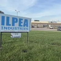 ILPEA Industries sign in front of the company's Linwood Road facility in Galesburg