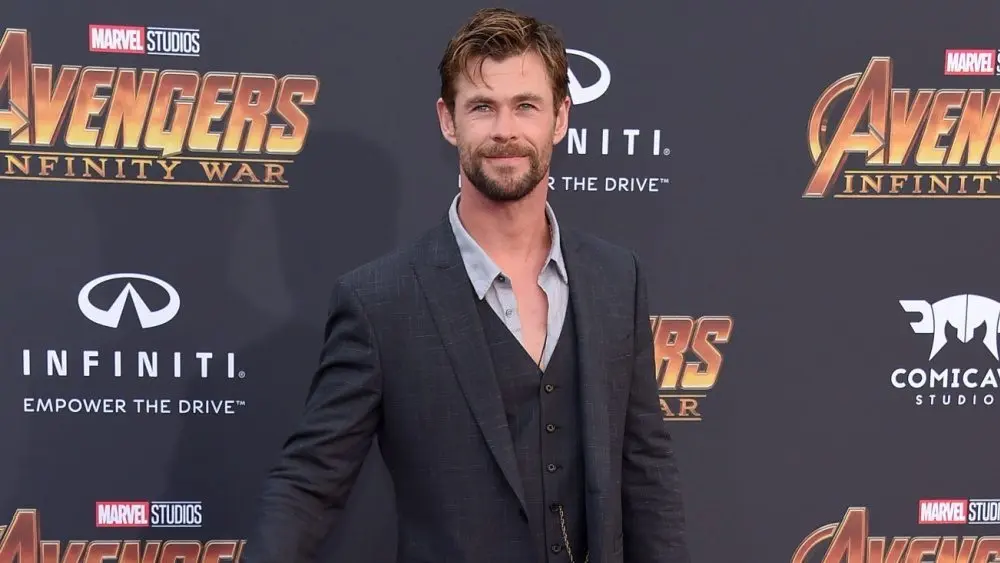 Chris Hemsworth arrives to the Marvel Studios 'Avengers: Infinity War' World Premiere on April 23^ 2018 in Hollywood^ CA