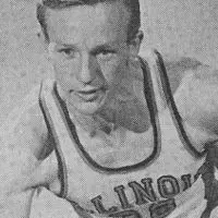 Ken Menke during his playing days with the University of Illinois Whiz Kids basketball team