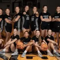 The 2025-26 Galesburg Silver Streaks girls basketball team.