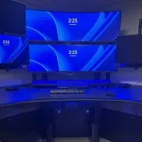 Dispatch console at the new Galesburg Public Safety Building — StarCom21 radio encryption story